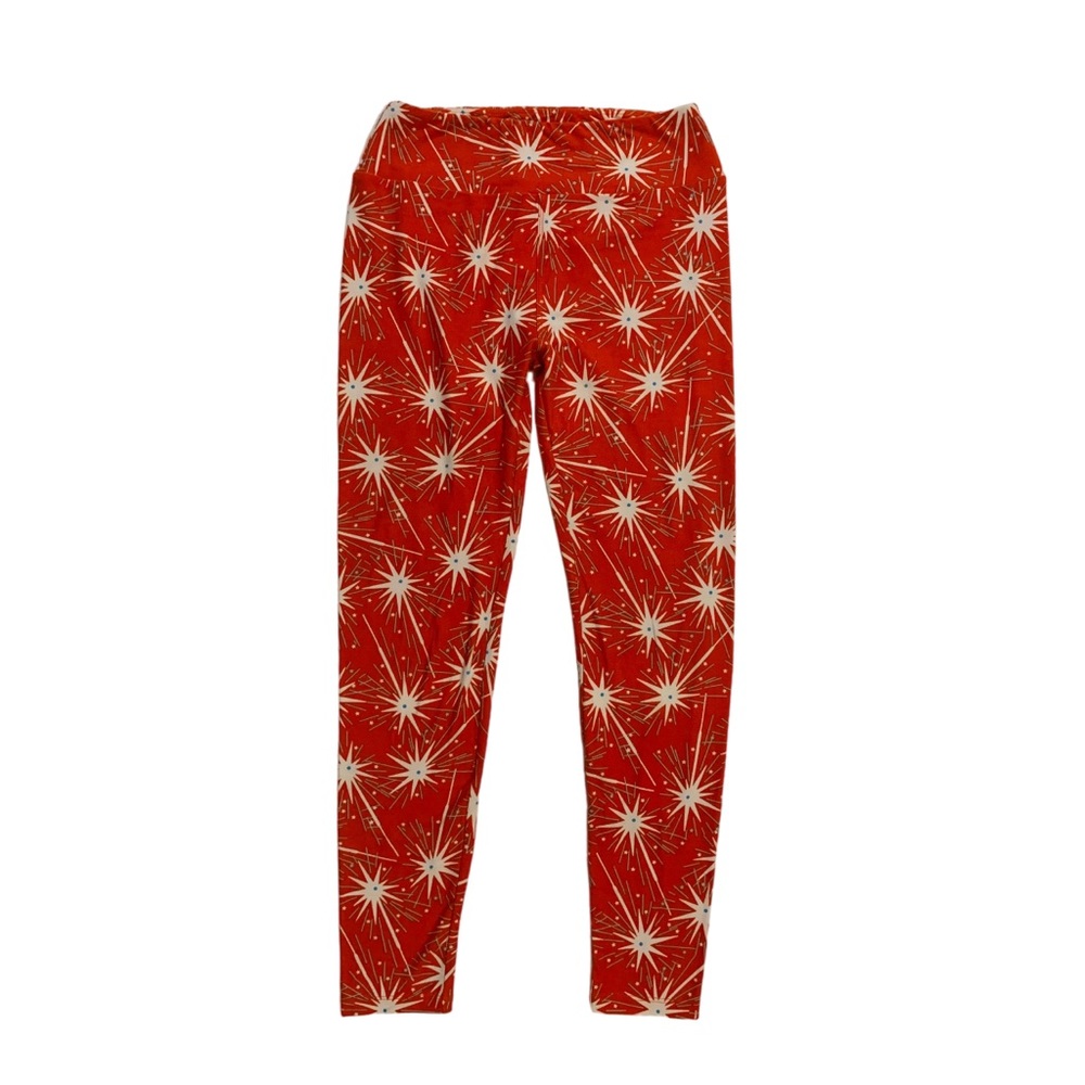 Lularoe One Size Americana USA Fireworks - Soft Womens Leggings fits Adults 2-10